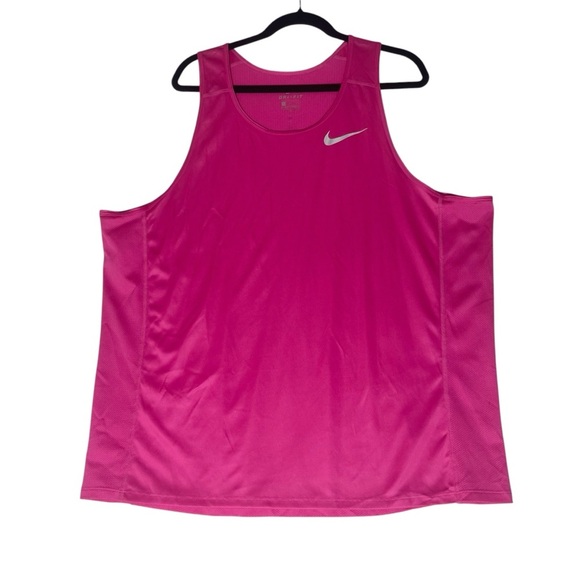 Women's Hot Pink Nike DriFit Tank Top‎ Size XL *P0277 - Picture 1 of 4